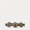 Polo Ralph Lauren Western Buckle Leather Belt In Brown
