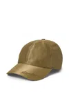 Polo Ralph Lauren Metallic Satin Ball Cap In Green