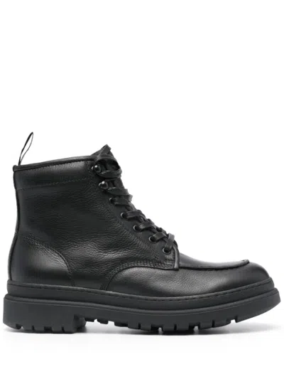 Polo Ralph Lauren Mid Cut Boot In Black