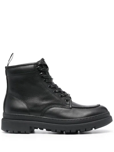 Polo Ralph Lauren Mid Cut Boot In Black