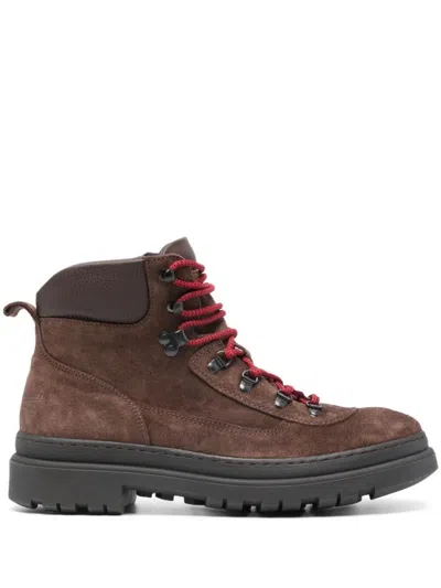 Polo Ralph Lauren Mid Cut Boot In Brown