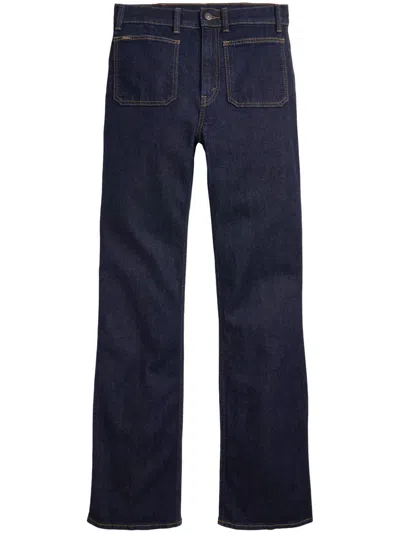 Polo Ralph Lauren Mid-rise Bootcut Jeans In Blue