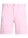 Polo Ralph Lauren Cotton Bermuda Shorts Featuring Belt Loops In Pink