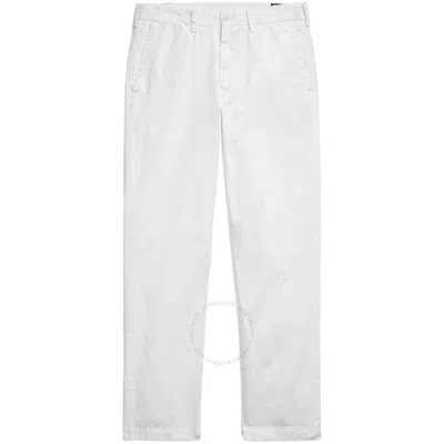 Polo Ralph Lauren Mid-rise Straight-leg Trousers In White