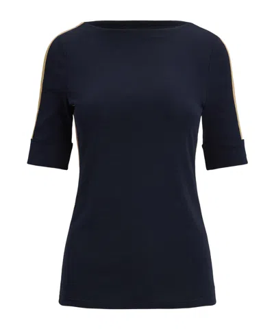 Polo Ralph Lauren Mid-sleeve T-shirt In Blue