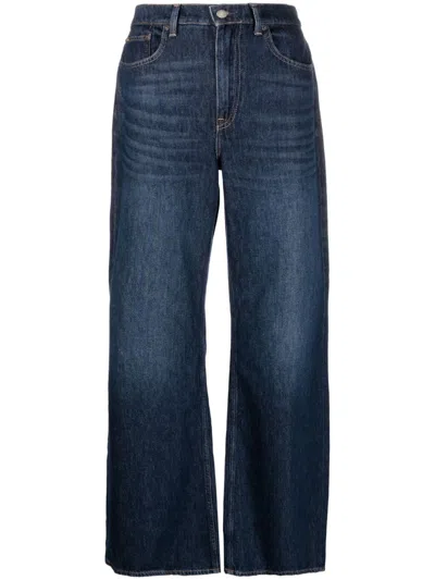 Polo Ralph Lauren Mid-waist Wide-leg Jeans In Blue