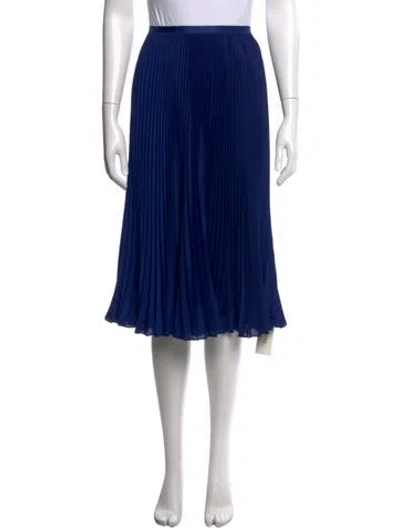 Pre-owned Polo Ralph Lauren Midi Length Skirt In Blue