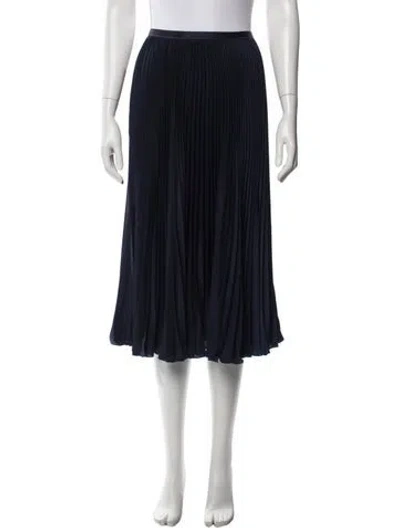 Pre-owned Polo Ralph Lauren Midi Length Skirt In Blue