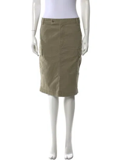 Pre-owned Polo Ralph Lauren Midi Length Skirt In Green