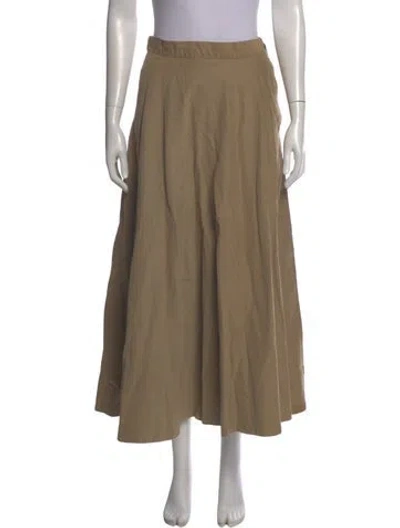 Pre-owned Polo Ralph Lauren Midi Length Skirt In Neutral