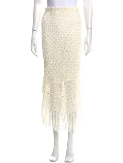 Pre-owned Polo Ralph Lauren Midi Length Skirt In Neutral