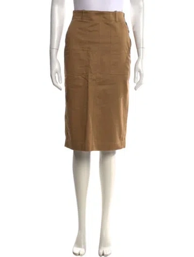 Pre-owned Polo Ralph Lauren Midi Length Skirt In Neutrals