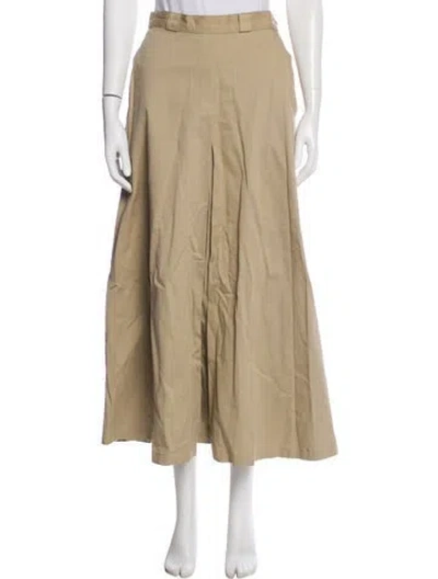 Pre-owned Polo Ralph Lauren Midi Length Skirt In Neutrals
