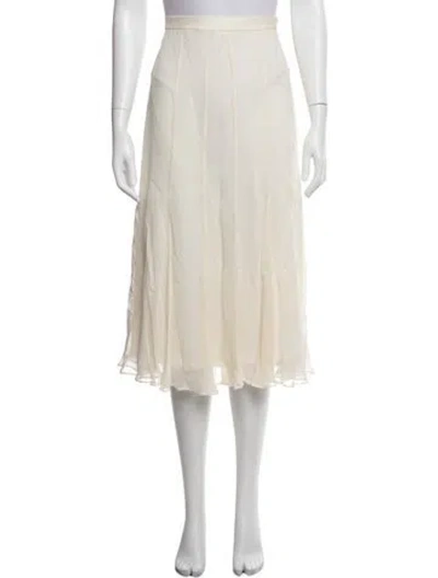 Pre-owned Polo Ralph Lauren Midi Length Skirt In Neutrals