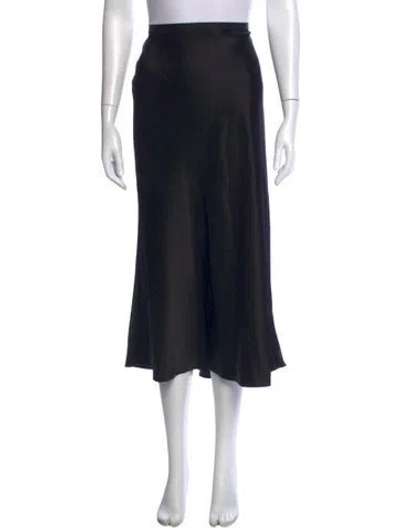 Pre-owned Polo Ralph Lauren Midi Length Skirt W/ Tags In Black