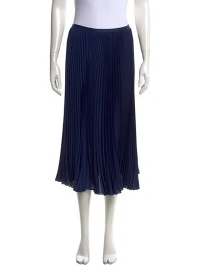 Pre-owned Polo Ralph Lauren Midi Length Skirt W/ Tags In Blue