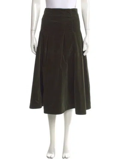 Pre-owned Polo Ralph Lauren Midi Length Skirt W/ Tags In Green