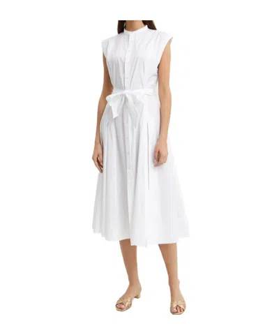 Polo Ralph Lauren Midi Shirt Dress In White