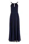 Polo Ralph Lauren Midi Viscose Dress In Blue