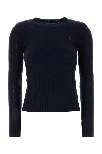 POLO RALPH LAUREN MAGLIONE IN MISTO LANA BLU NOTTE  DONNA