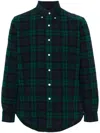 Polo Ralph Lauren Button-down Collar Logo-embroidered Checked Brushed-cotton Oxford Shirt In Multi