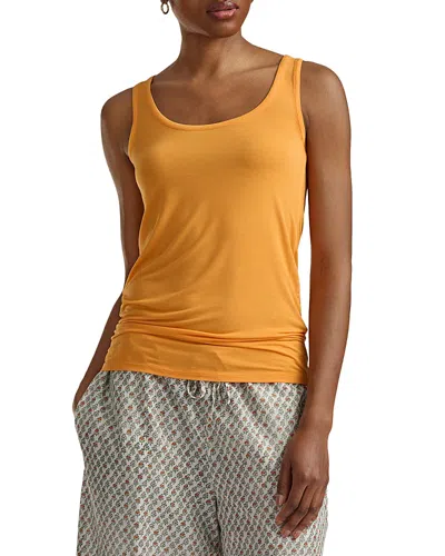 Polo Ralph Lauren Midnight Sheer Tank In Orange