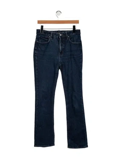 Pre-owned Polo Ralph Lauren Mid-rise Flared Jeans In Blue