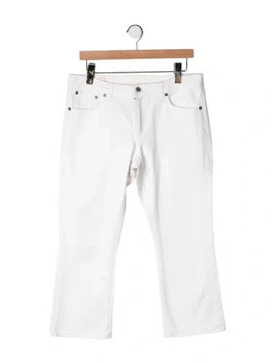 Pre-owned Polo Ralph Lauren Mid-rise Flared Jeans In Neutrals