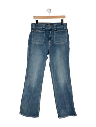 Pre-owned Polo Ralph Lauren Mid-rise Flared Jeans W/ Tags In Blue