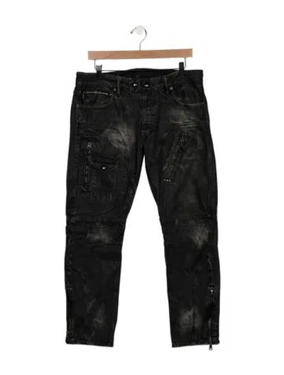 Pre-owned Polo Ralph Lauren Mid-rise Skinny Leg Jeans In Black