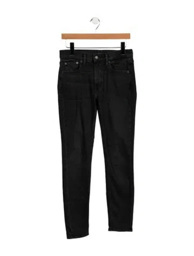 Pre-owned Polo Ralph Lauren Mid-rise Skinny Leg Jeans In Black
