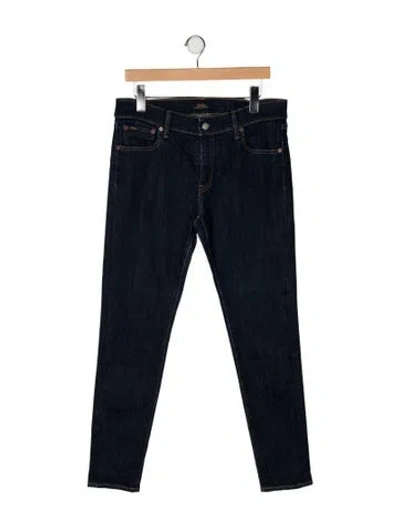 Pre-owned Polo Ralph Lauren Mid-rise Skinny Leg Jeans In Blue