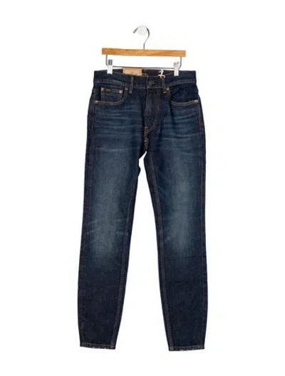 Pre-owned Polo Ralph Lauren Mid-rise Skinny Leg Jeans In Blue
