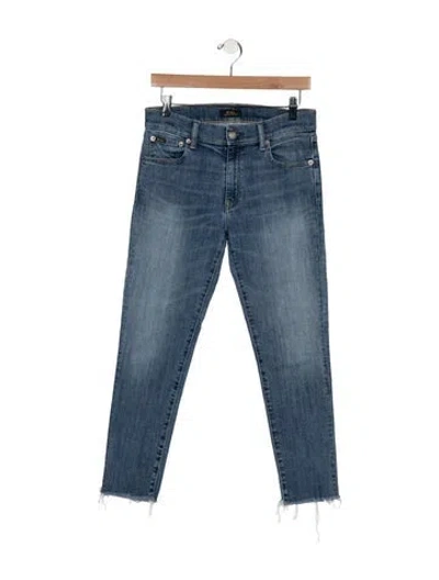 Pre-owned Polo Ralph Lauren Mid-rise Skinny Leg Jeans In Blue