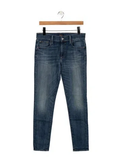 Pre-owned Polo Ralph Lauren Mid-rise Skinny Leg Jeans In Blue