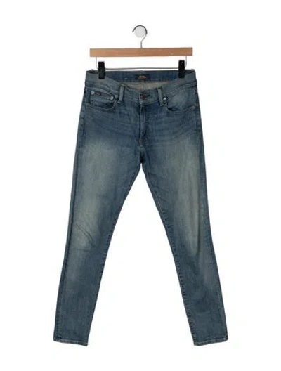 Pre-owned Polo Ralph Lauren Mid-rise Skinny Leg Jeans In Blue