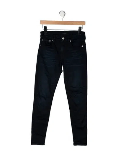 Pre-owned Polo Ralph Lauren Mid-rise Skinny Leg Jeans In Blue