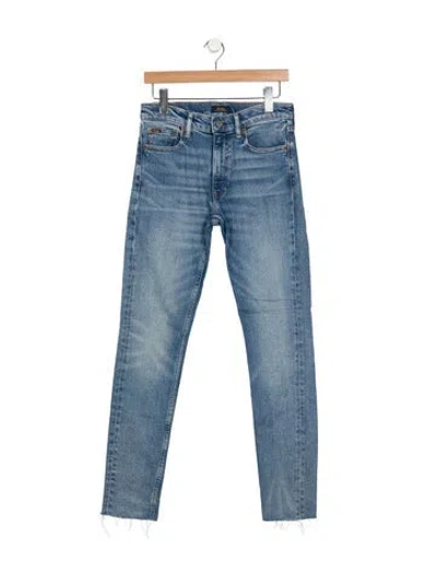 Pre-owned Polo Ralph Lauren Mid-rise Skinny Leg Jeans In Blue