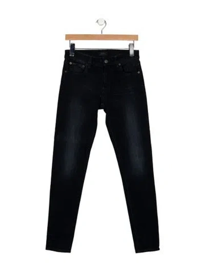 Pre-owned Polo Ralph Lauren Mid-rise Skinny Leg Jeans In Blue