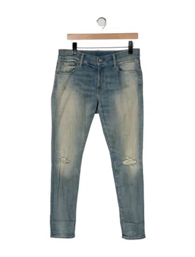 Pre-owned Polo Ralph Lauren Mid-rise Skinny Leg Jeans In Green