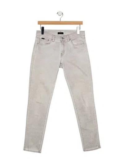 Pre-owned Polo Ralph Lauren Mid-rise Skinny Leg Jeans In Grey
