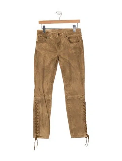 Pre-owned Polo Ralph Lauren Mid-rise Skinny Leg Jeans In Neutrals