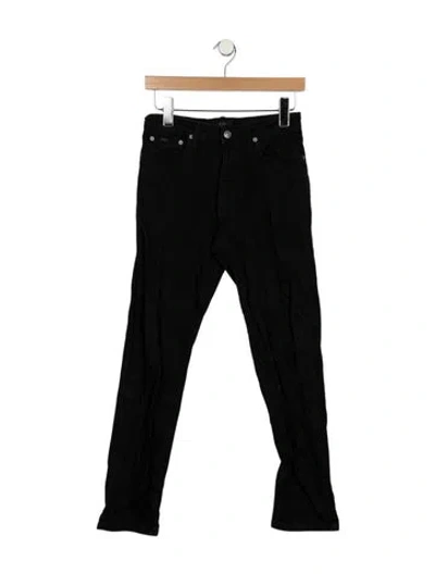 Pre-owned Polo Ralph Lauren Mid-rise Straight Leg Jeans In Black