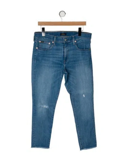 Pre-owned Polo Ralph Lauren Mid-rise Straight Leg Jeans In Blue