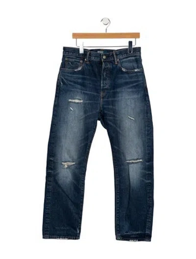 Pre-owned Polo Ralph Lauren Mid-rise Straight Leg Jeans In Blue