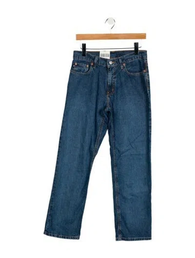Pre-owned Polo Ralph Lauren Mid-rise Straight Leg Jeans In Blue