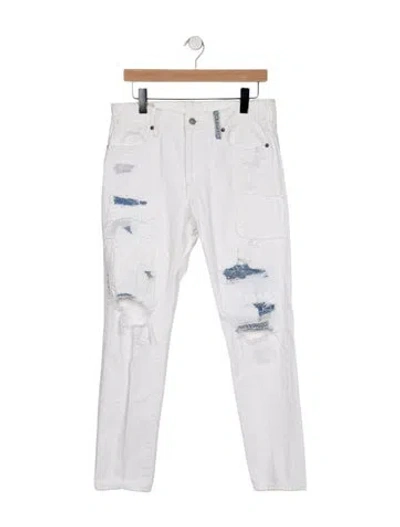 Pre-owned Polo Ralph Lauren Mid-rise Straight Leg Jeans In Blue