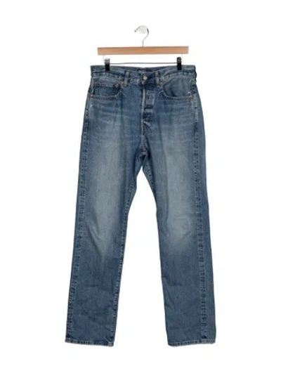 Pre-owned Polo Ralph Lauren Mid-rise Straight Leg Jeans In Blue