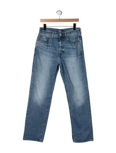Pre-owned Polo Ralph Lauren Mid-rise Straight Leg Jeans In Blue