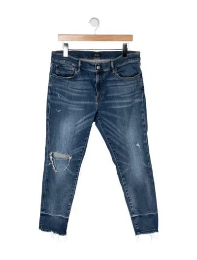 Pre-owned Polo Ralph Lauren Mid-rise Straight Leg Jeans In Blue